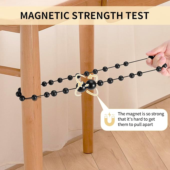 Magnetic Curtain Tiebacks, 6 Pack Curtain Holdbacks - Image 6