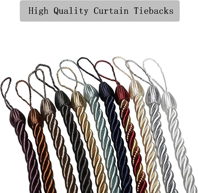 BEL AVENIR Curtain Handmade Tiebacks Ropes, Holdbacks - Image 6