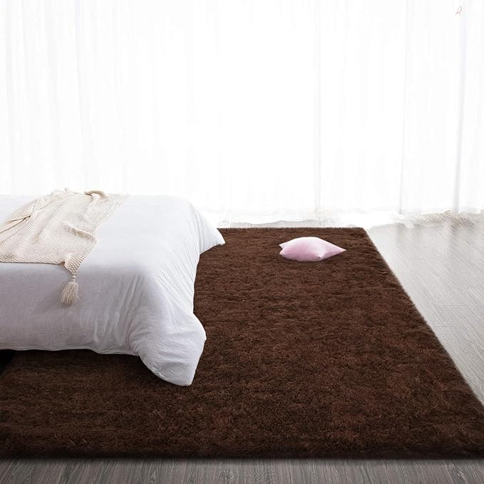 TWINNIS Super Soft Shaggy Rugs Fluffy Carpets, 4x5.9 Feet, Indoor Modern Plush - Image 5