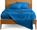 Bare Home Split King Sheet Set - 1800 Ultra-Soft Microfiber Bed Sheets - Double Brushed - Deep Pockets - Easy Fit - 5 Piece Set - Bed Sheets & Pillowcases (Split King, Medium Blue)