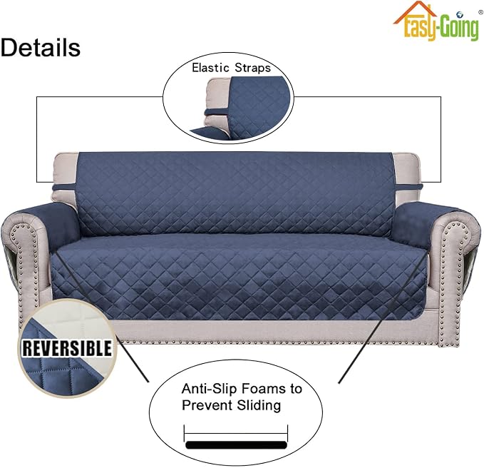 Easy-Going Sofa Slipcover Reversible Loveseat Sofa Cover Couch Cover - Image 3