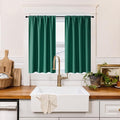 RYB HOME 100% Blackout Basement Curtains 36 inches Long, Heat & UV Blocking by RYBHOME