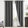 Yakamok Room Darkening 100% Blackout Curtains Grommet Window Treatments by Yakamok