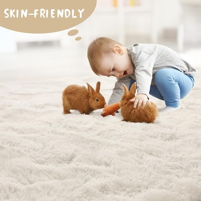 LOCHAS Ultra Soft Indoor Modern Area Rugs 2x8, Fluffy Living Room Carpets - Image 7