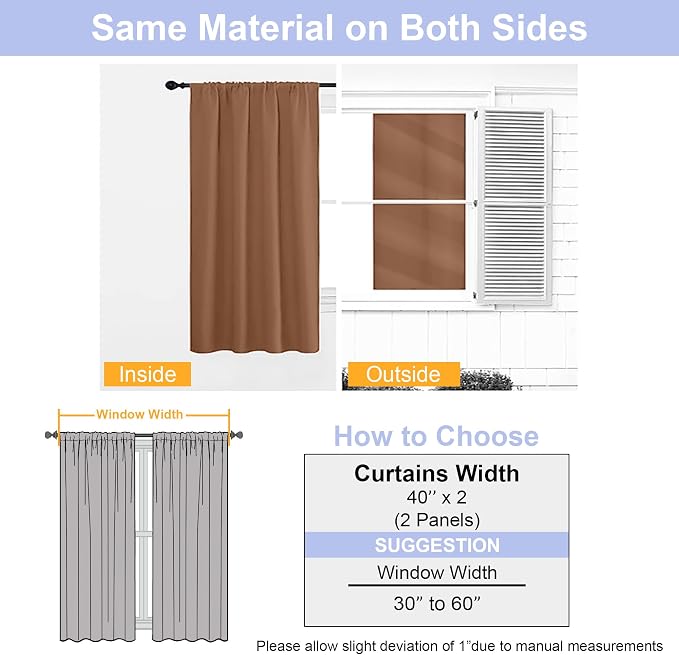 Simplebrand Ava Sun Baked Blackout Curtains - Image 8