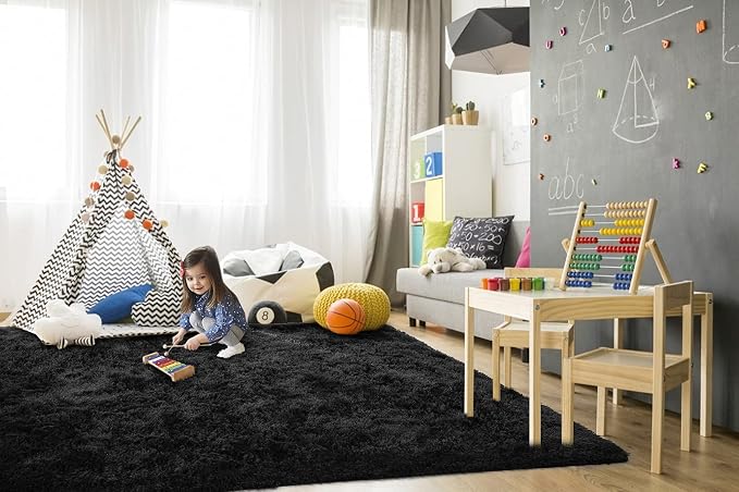 TWINNIS Super Soft Shaggy Rugs Fluffy Carpets, 6x9 Feet, Indoor Modern Plush - Image 4