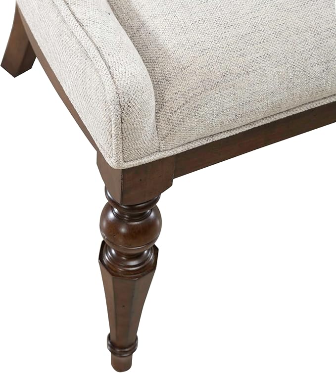 Liberty Furniture Arden Road Opt 5 Piece Dining Trestle Table Set - 4 Upholstered Chairs - Satin Cherry
