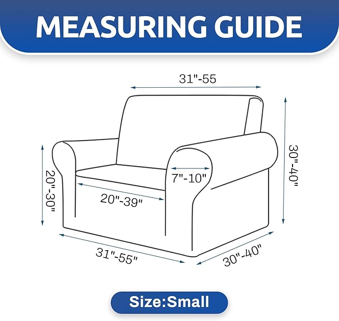 KEKUOU Stretch Single Sofa Slipcover 1 Piece Couch Sofa Cover Furniture - Image 6