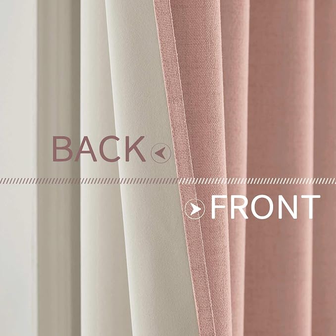 MIULEE Linen Curtains 100% Blackout - Image 6