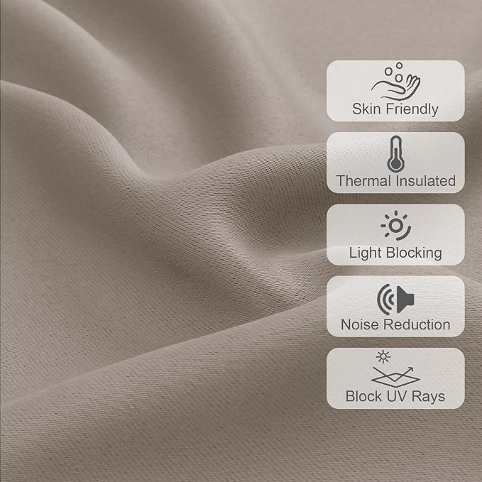 Chyhomenyc Blackout Valances for Windows, Short Window Valance Curtains for - Image 4