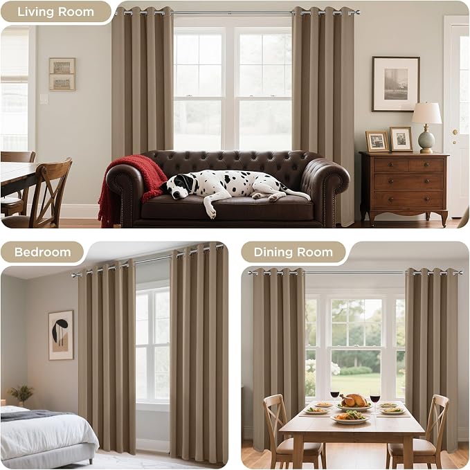 Joydeco Blackout Curtains 84 Inch Length 2 Panels Set, Thermal Insulated Long - Image 6