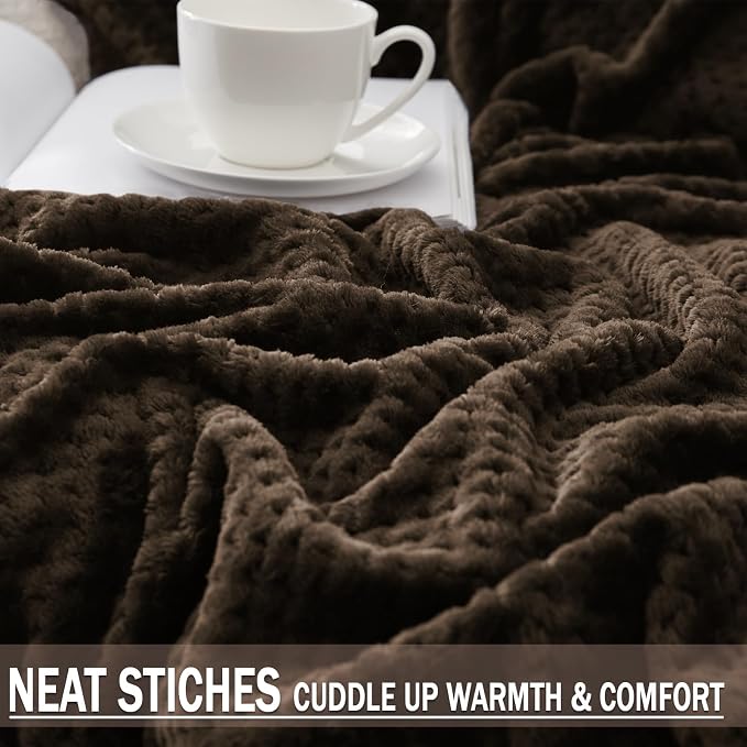 Exclusivo Mezcla Fleece Bed Blanket King Size, Super Soft and Warm Blankets - Image 6