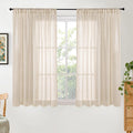 BGment Natural Linen Curtains 45 Inch Length by BGment