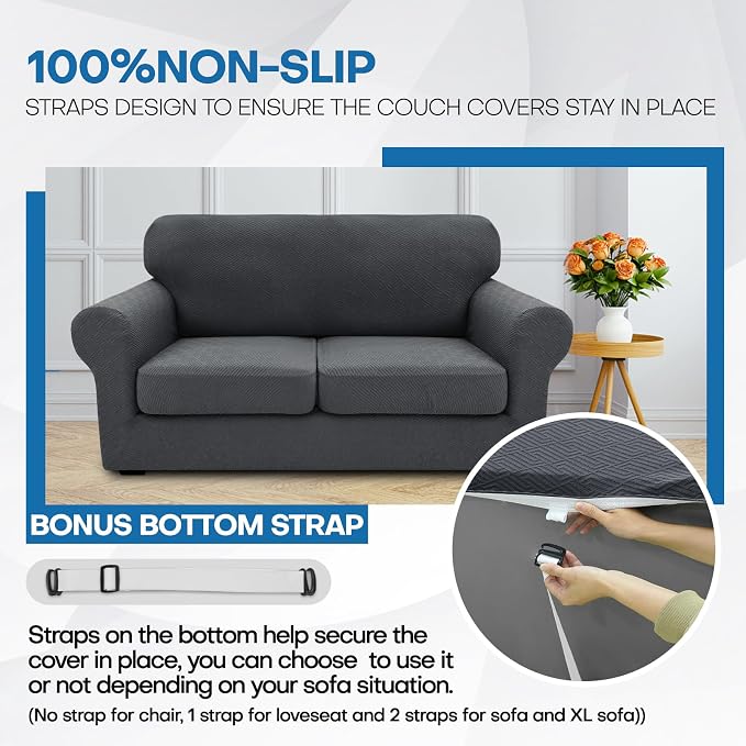 XINEAGE 2026 New 3 Pieces Couch Covers - Image 5