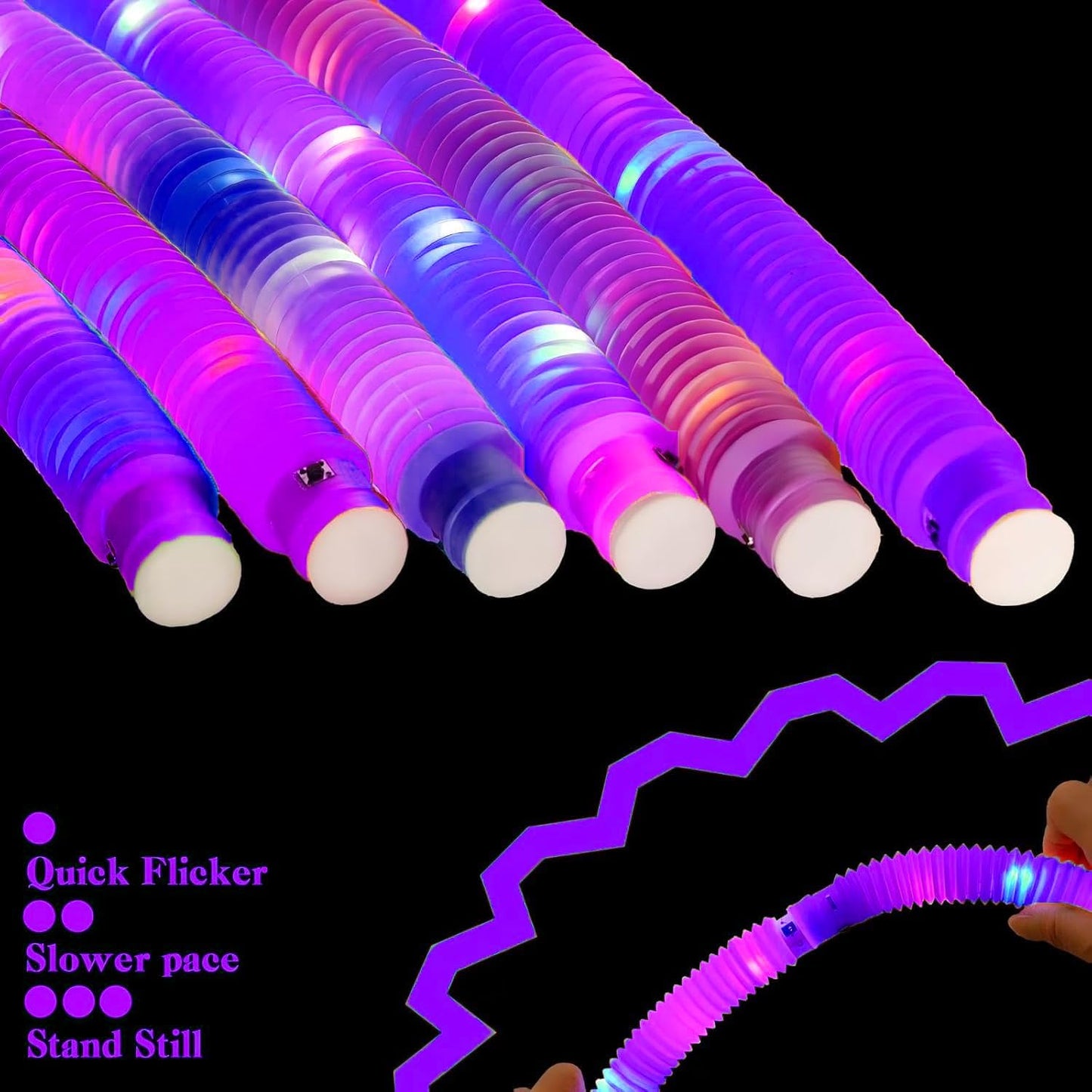 Purple 36 Pack Light Up Party Favors Supplies,Bulk Glow Sticks Bracelet,Necklace Accessories for Kids,Birthday Return Gifts Treats,Easter Basket Goodie Bag Stuffer Fillers for Boys Girls