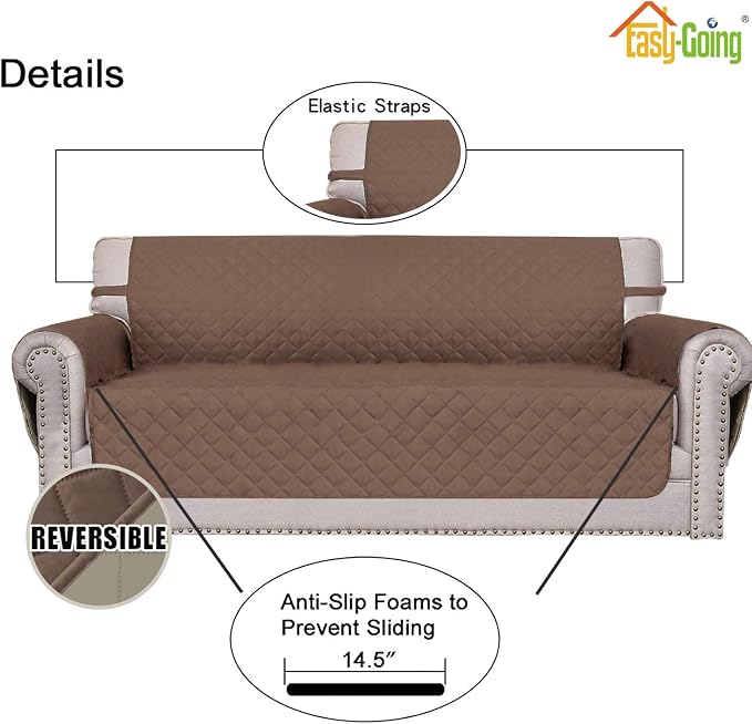 Easy-Going Reversible Loveseat Couch Cover - Image 3