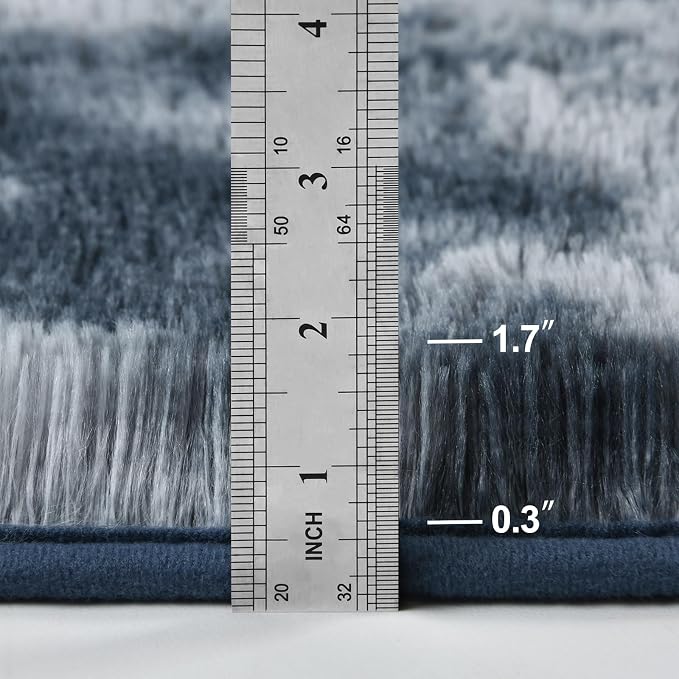 Deerhoo Large Shag Area Rugs 8 x 10, Tie-Dyed Plush Fuzzy Rugs - Image 2