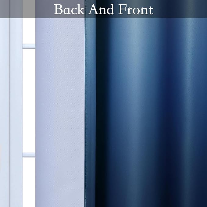 SimpleHome Ombre Curtains 52 x 63 Inch - Image 3