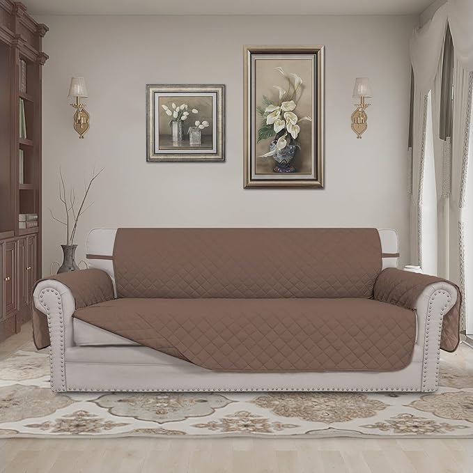Easy-Going 4 Seater Sofa Slipcover Reversible Sofa Cover Water Resistant Couch - Image 2