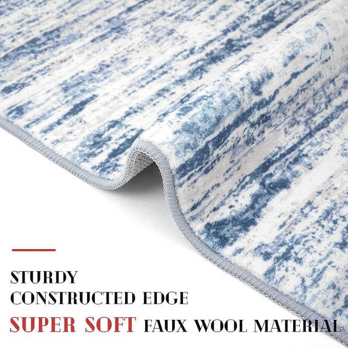 Lansny Modern Abstract Hallway Runner Rug - Image 5