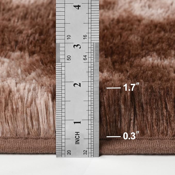Deerhoo Large Shag Area Rugs 8 x 10, Tie-Dyed Plush Fuzzy Rugs - Image 2