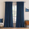 MIULEE Navy Blue Velvet Curtains 96 inches by MIULEE