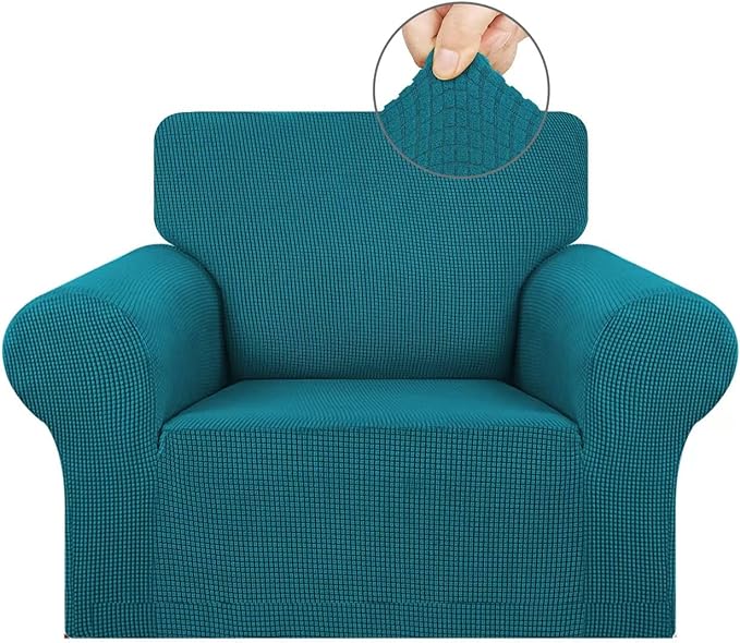 KEKUOU Stretch Single Sofa Slipcover 1 Piece Couch Sofa Cover Furniture by KEKUOU