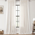 Extra Long 120 inch Curtains Linen Blend by Jolilight
