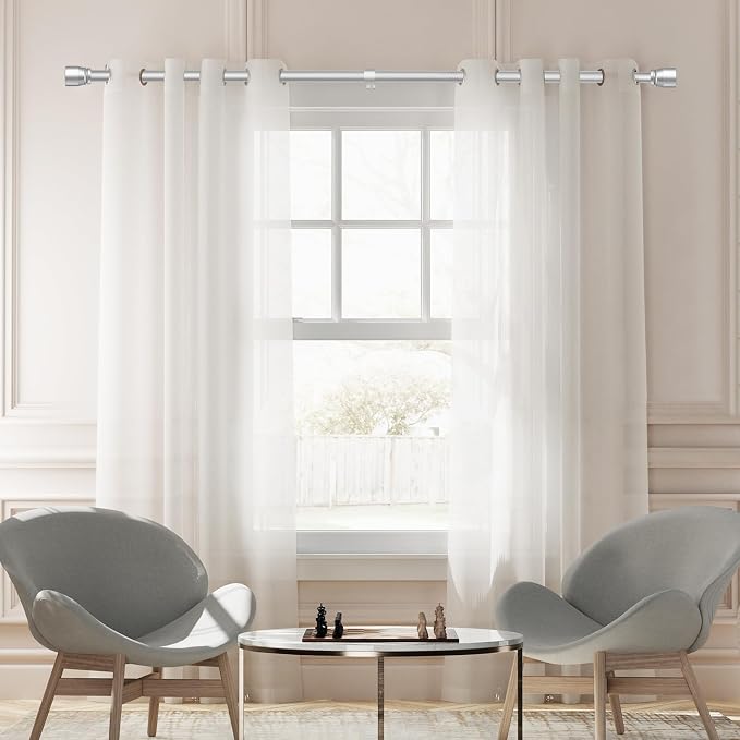 1” Diameter Curtain Rods Itself is 30 to144 inch 1 Pack Fit 30-142 inch - Image 6