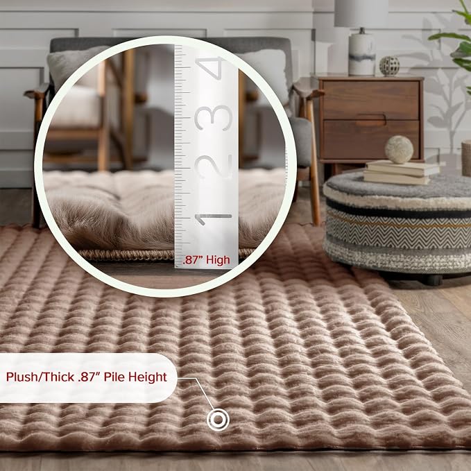 nuLOOM 2' x 8' Cozy Plush SuperiorWash Area Rug, Machine Washable, Soft Fluffy - Image 2