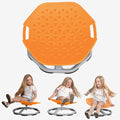 Special Supplies Spinning Chair for Kids- Versatile Kids Sit and Spin Sensory Chair for Training Body Coordination - Sensory Swivel Chair for Playroom, Bedroom, or Nursery (Orange)