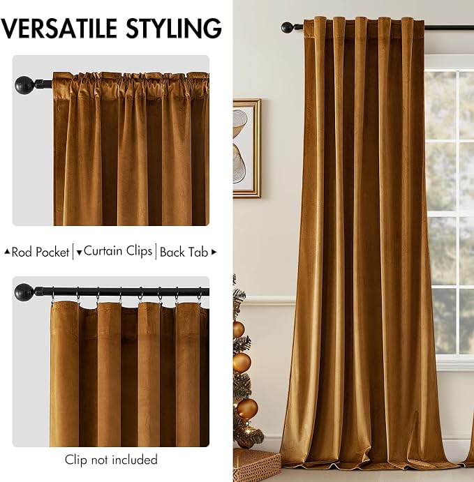 MIULEE Velvet Curtains 90 inches - Image 2