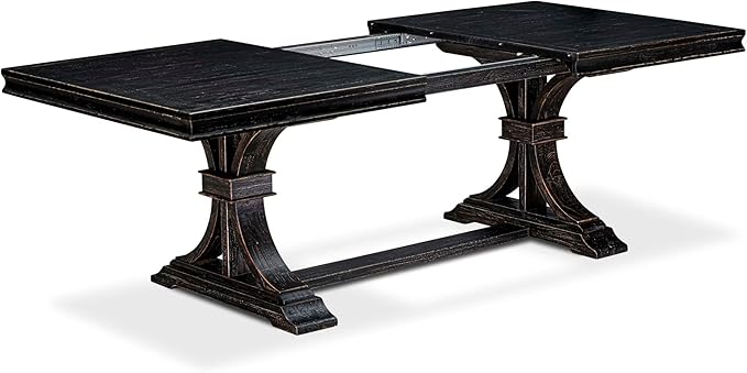 LEMA5-SBB-34-5-Piece Modern Dining Set Consists of a Dining Table and 4 Dark Grey Polyester Fabric Dining Chairs with Button Tufted Back - Sand Blasting Black Finish