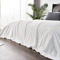 BEDELITE Fleece Blanket Queen Size – 3D Ribbed Jacquard Soft and Warm by BEDELITE