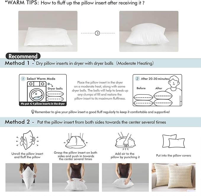 MIULEE Throw Pillows Inserts - Image 6