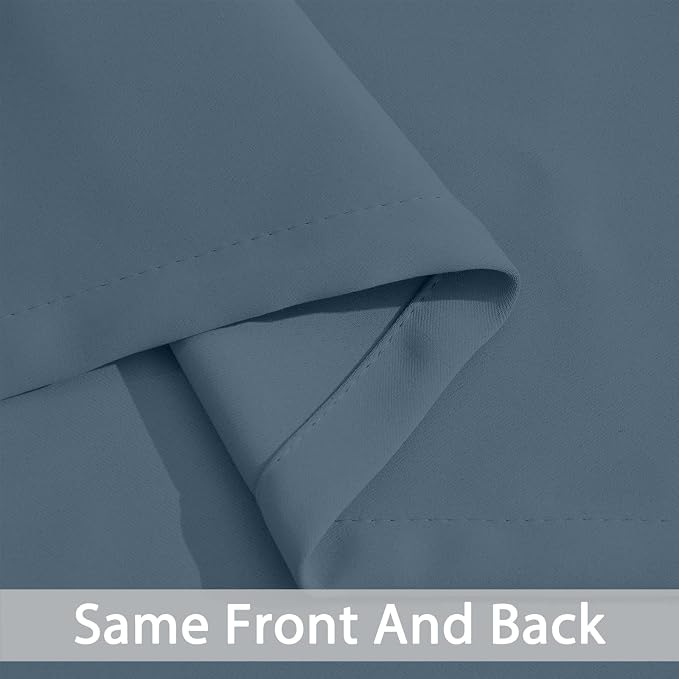 Yakamok 100% Blackout Extra Wide Thermal Insulated Curtains, Total Shade Patio - Image 5