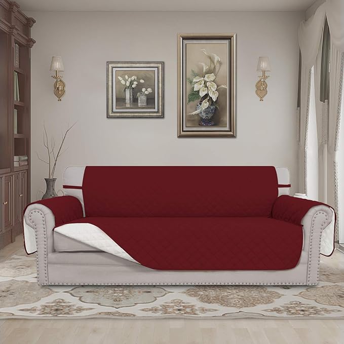 Easy-Going 4 Seater Sofa Slipcover Reversible Sofa Cover Water Resistant Couch - Image 2