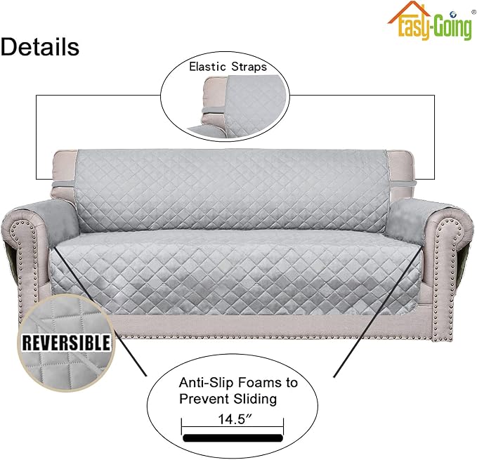 Easy-Going Chair Sofa Slipcover Reversible Sofa Cover Water Resistant Couch - Image 3