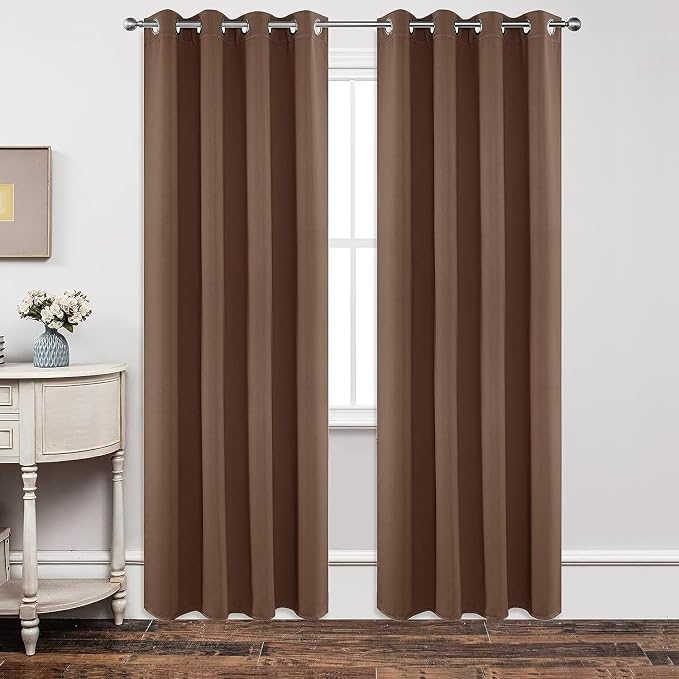 Joydeco Blackout Curtains 108 Inch Length 2 Panels Set, Thermal Insulated Long by JOYDECO
