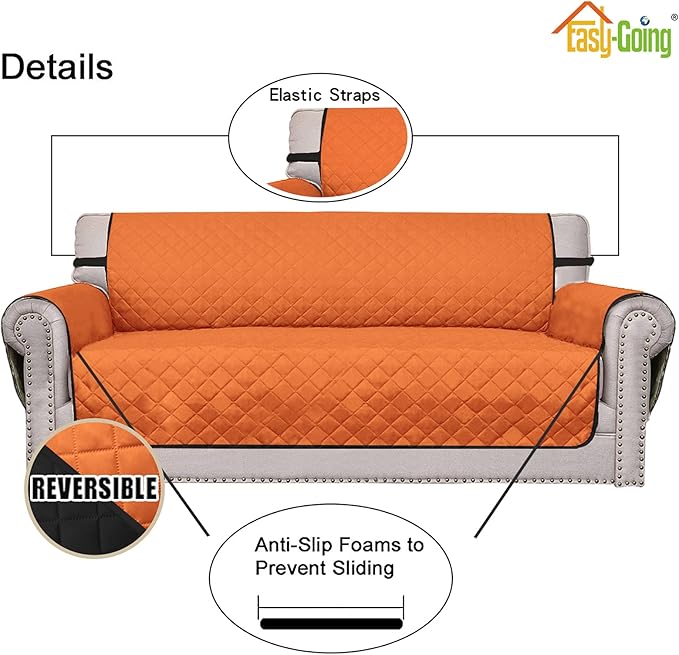 Easy-Going Sofa Slipcover Reversible Loveseat Sofa Cover Couch Cover - Image 3