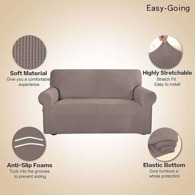 Easy-Going Stretch Sofa Slipcover 1-Piece Sofa Cover Furniture Protector Couch - Image 3