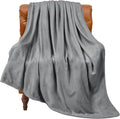 BEDELITE Fleece Blanket Twin Size Grey Throw Blanket by BEDELITE