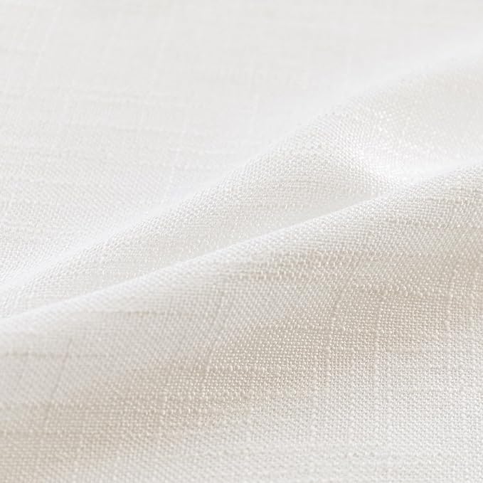 MYSKY HOME Natural Curtains 84 Inches Long, Semi Sheer Light Filtering Soft - Image 6