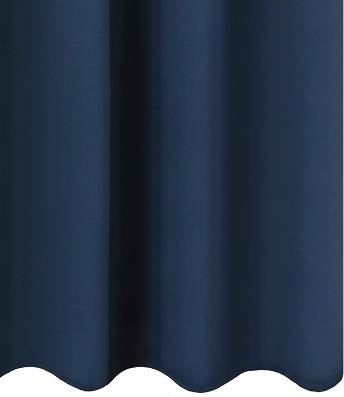 LEMOMO Navy Blue Blackout Curtains 34 x 54 Inch Length/Set of 2 Curtain - Image 9
