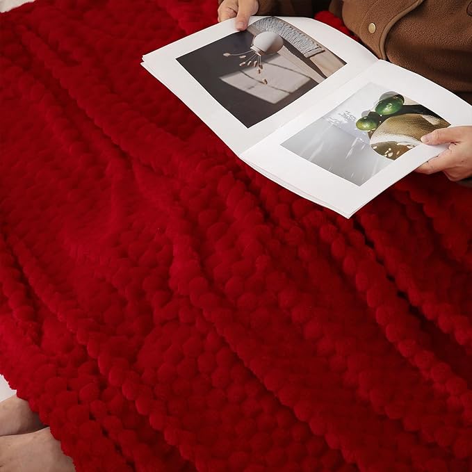 Red Throw Blanket 50"×60" inches Gifts - Image 8