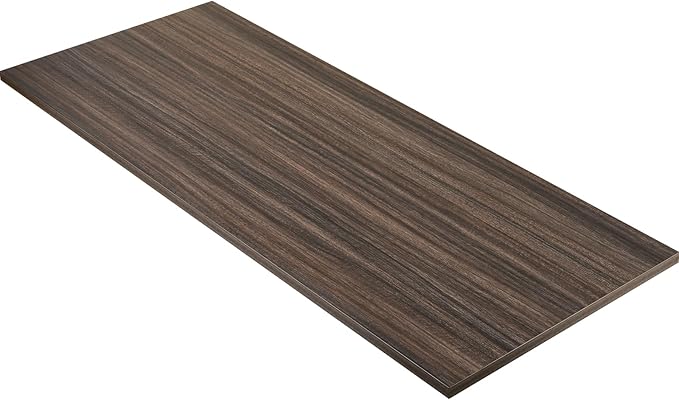 Kaboon Universal Tabletop 45"x20", Solid One-Piece Melamine Table Top, L-Desk Floating Desk DIY, Home and Office, Eucalyptus