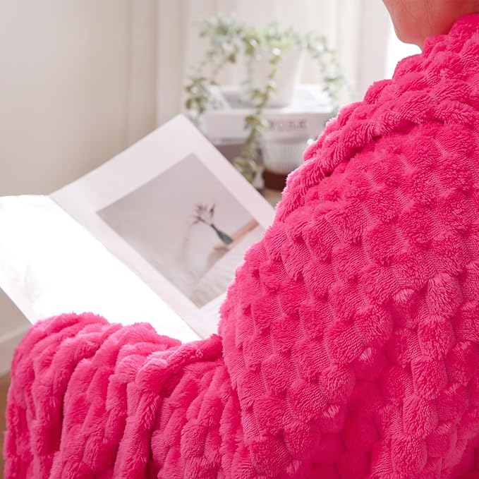 Hot Pink Throw Blanket 50"×70" inches Gifts - Image 4
