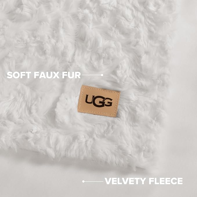 UGG Adalee Faux Fur Twin Blanket - Image 3