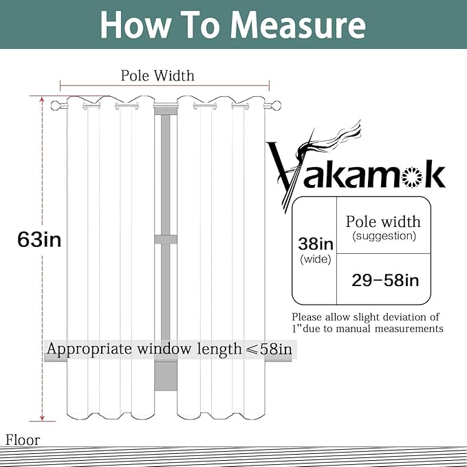 Yakamok Light Blocking Room Darkening Thermal Curtain Panels Blackout Curtains - Image 7