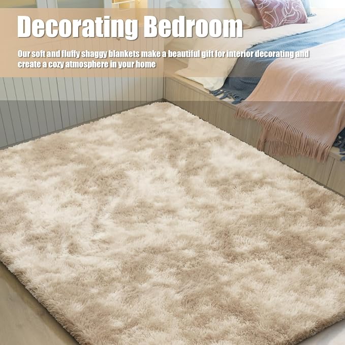9x12 Fluffy Area Rugs for Living Room, Large Fuzzy Shag Area Rug for Bedroom - Image 5